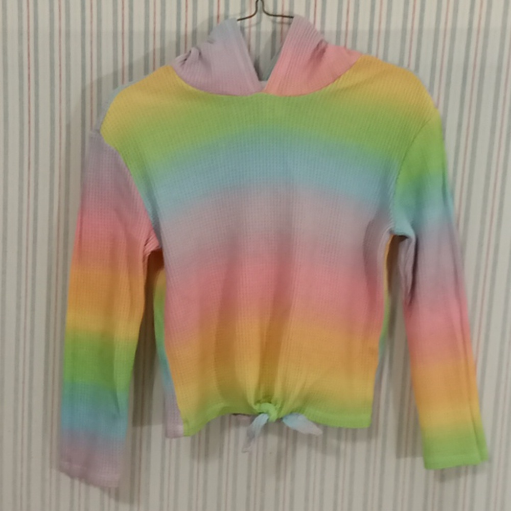 FABKIDS Rainbow Long Sleeve Hoodie LG 10-12